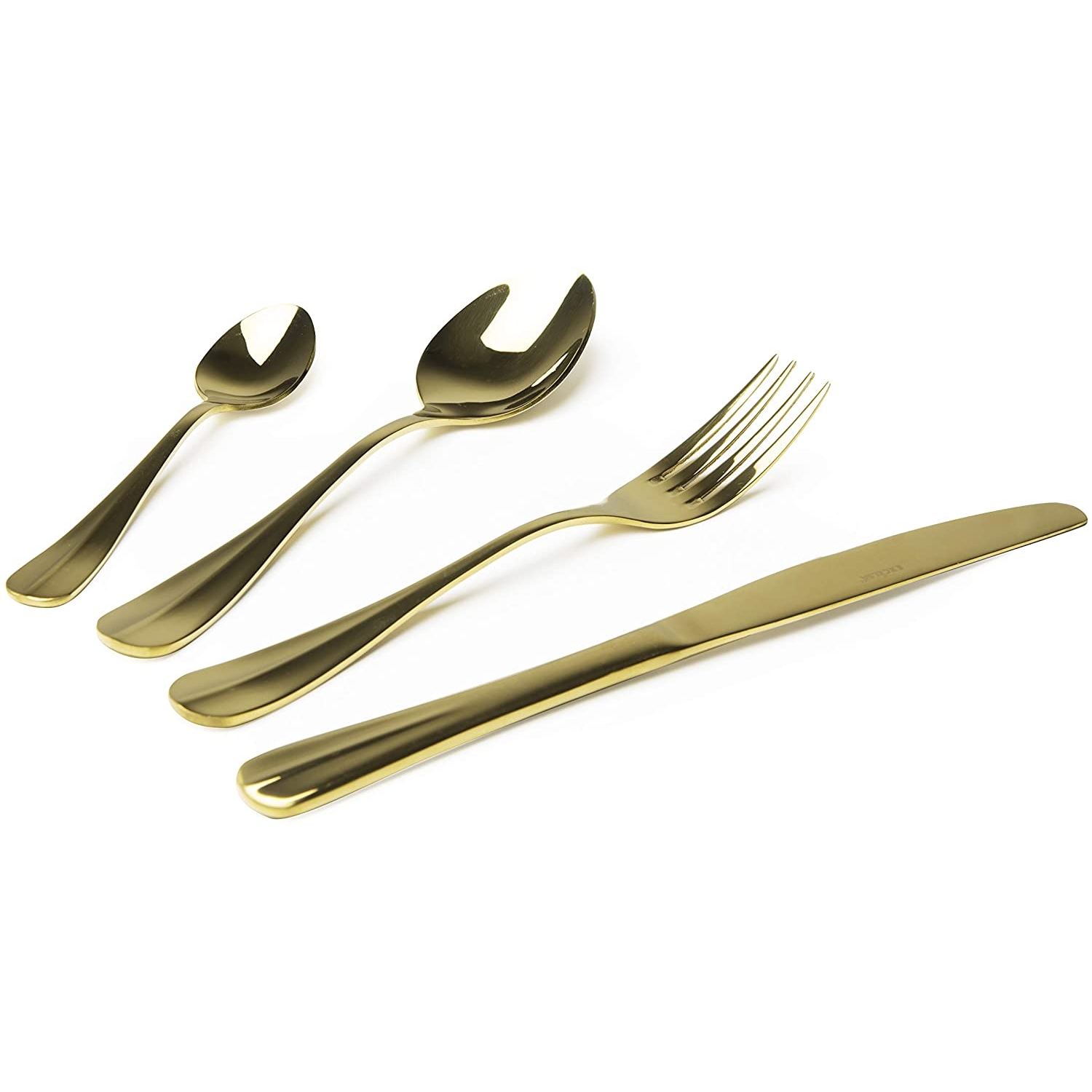 Acquista online Excelsa Gold Elite Service Couverts, Acier 18/0, Or, 24 pièces cod.64353 Excelsa